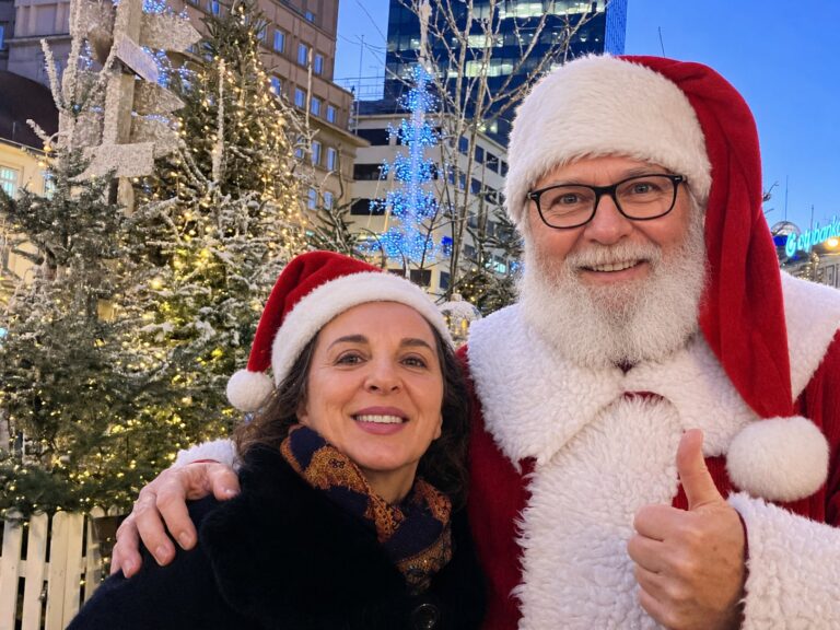 Erika and Santa